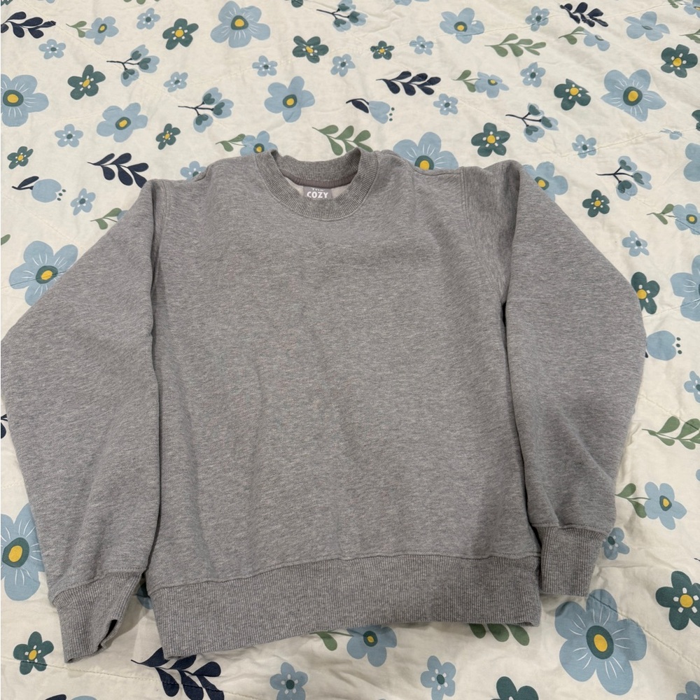 TNA Cozy Fleece in Heather Gray